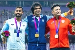 Neeraj Chopra gold, Neeraj Chopra latest, neeraj chopra shines the best in asian games 2023, Neeraj chopra