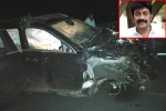 Rajasekhar, Rajasekhar accident, rajasekhar meets with a road accident, Mercedes benz