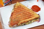 Grilled Sandwich Recipe, Cheese Grilled Sandwich Recipe, three layered cheese grilled sandwich recipe, Bread slices