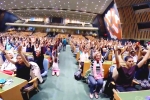 international yoga day 2019 theme, international yoga day 2018 theme, international day of yoga 2019 indoor yoga session held at un general assembly, International yoga