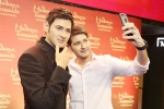 mahesh babu wax statue, Madame Tussauds, mahesh babu s wax statue for madame tussauds unveiled at hyderabad s amb cinemas, Namrata