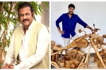 birthday, Chiranjeevi, mohan babu gifts chiranjeevi a customized wooden bike on his birthday, Kajal agarwal