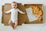 1 month old baby girl picture ideas, Baby’s Monthly Growth with Pizza, mom documents her baby s monthly growth with pizza check out creative baby monthly milestone pictures, Rambo