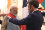Narendra Modi latest, Narendra Modi new updates, narendra modi awarded france s highest honour, Modi in france
