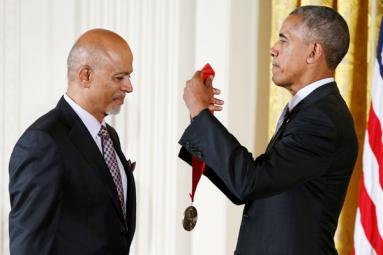 Obama awarded Indian-origin physician with National Humanities Medal! Obama awarded Indian-origin physician with National Humanities Medal!