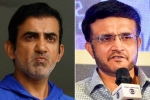 Sourav Ganguly and Gautam Gambhir news, Sourav Ganguly and Gautam Gambhir, sourav ganguly sends clear warning to gautam gambhir, Champions trophy